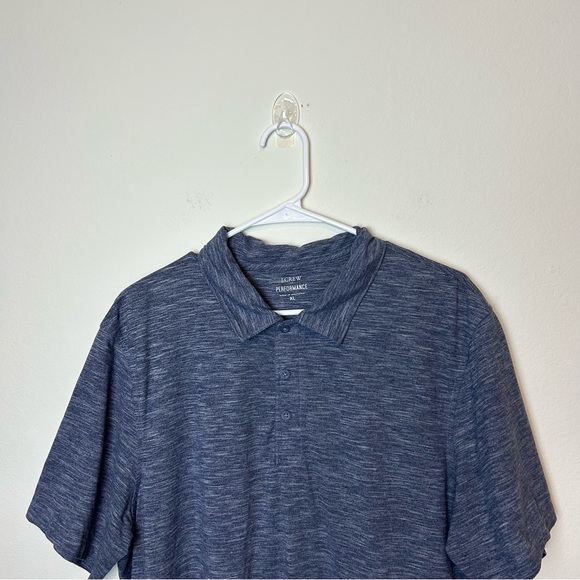 J Crew Polo Shirt Men XL Blue Stretch Casual Lightweight Performance Golf Active - Picture 2 of 11